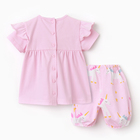 Комплект для девочки (платье,трусы), цвет розовый/единорожки, рост 80 - Фото 5