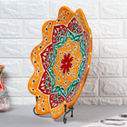 Ляган узбекский Риштанская Керамика «Цветы», d=40 см, жёлтый - Фото 3