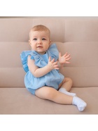 Боди для девочки MINAKU, рост 68-74 см, голубое - Фото 6