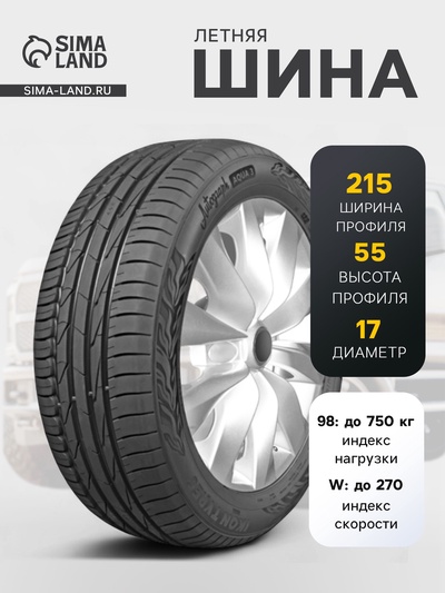 Шина летняя Ikon Tyres Autograph Aqua 3 215/55 R=17 98W