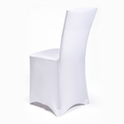 Набор чехлов на стул свадебных (10 шт), 100х40 см, белый - Фото 2