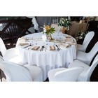 Набор чехлов на стул свадебных (10 шт), 100х40 см, белый - Фото 11