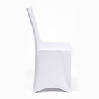 Набор чехлов на стул свадебных (10 шт), 100х40 см, белый - Фото 3