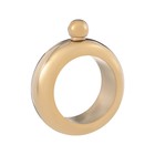 Фляжка для алкоголя "Браслет", нержавеющая сталь, подарочная, женская, 105 мл - Фото 2