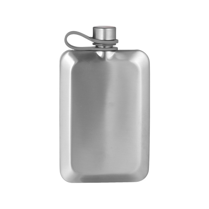 Фляжка для алкоголя и воды, нержавеющая сталь, подарочная, армейская, 270 мл, 9 oz