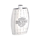 Фляжка «100% мужик», нержавеющая сталь, 180 мл, 6 oz - Фото 2