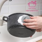 Губки для посуды Доляна, 10 шт., с мылом, ультратонкое металлическое волокно, овальные - Фото 4