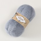 Пряжа "3 Season" 51% акрил, 25% мохер, 24% шерсть 500м/100гр (21- серый) - фото 24021562