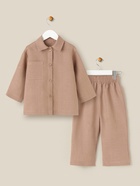 Пижама для девочки (рубашка и брюки) SL HOME, размер 30 (98-104 см), цвет кофейный - Фото 10