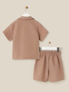 Костюм детский домашний (рубашка и шорты) SL HOME, размер 36 (134-140 см), цвет кофейный - Фото 17