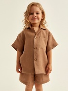 Костюм детский домашний (рубашка и шорты) SL HOME, размер 36 (134-140 см), цвет кофейный - Фото 10