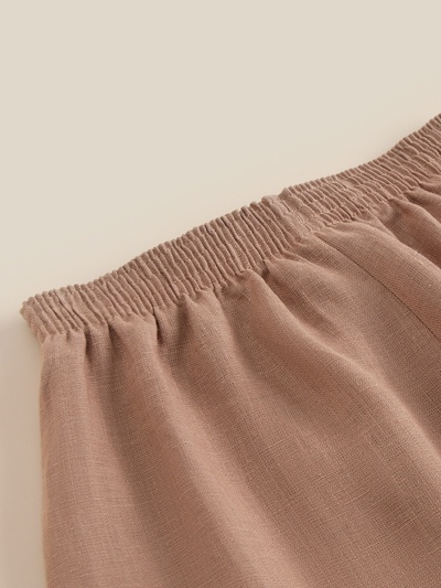 Пижама женская (рубашка, брюки) SL Home Linen, размер 44-46, кофейная