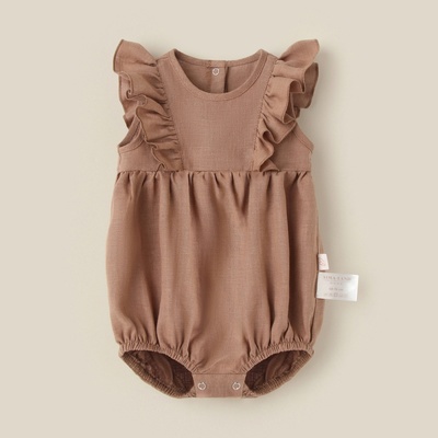 Боди детское SL HOME, рост 80-86 см, цвет кофейный