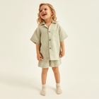 Пижама для девочки (рубашка и шорты) SL HOME, размер 28 (86-92 см), светло-зелёная - Фото 7