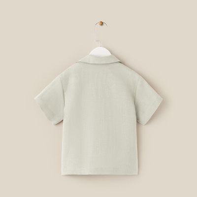 Костюм детский домашний (рубашка и шорты) SL HOME, размер 36 (134-140 см), светло-зелёный