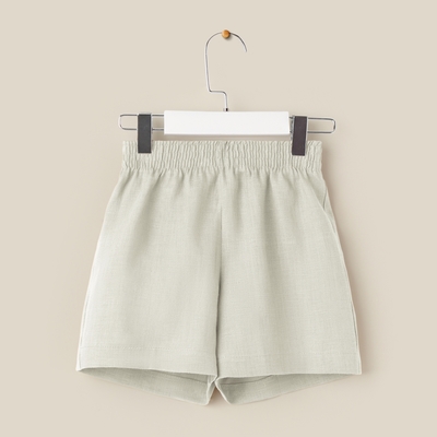 Костюм детский домашний (рубашка и шорты) SL HOME, размер 36 (134-140 см), светло-зелёный