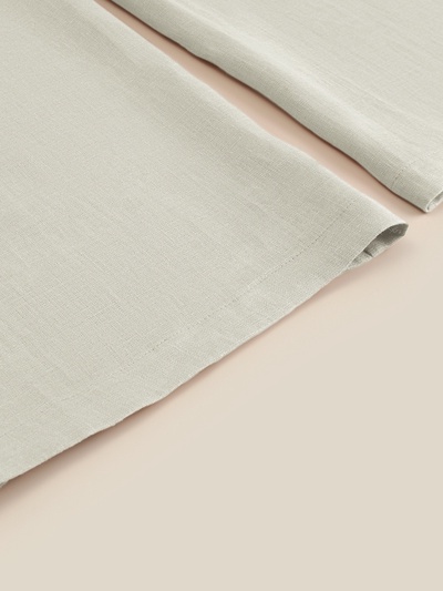 Пижама женская (рубашка, брюки) SL HOME Linen, размер 42 (S), светло-зелёная
