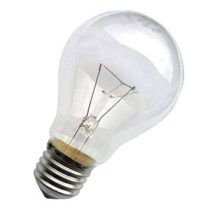 Лампа накаливания Лисма, E27, 60 Вт, 710 лм - Фото 1