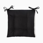 Подушка на стул Этель Freedom 42х42 см, цв.чёрный, лён 45%, хл. 55% 395 г/м 10300776