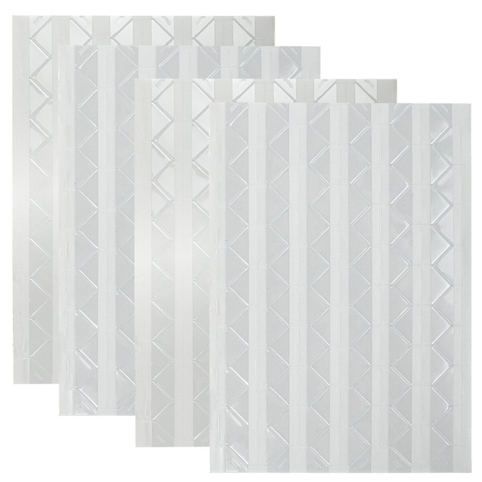 Уголки для фотоальбома Brauberg, самоклеящиеся (набор 4 листа, 408 шт.) - Фото 1