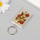 Новогодний брелок акрил "Золотая змея" 3,5х5 см - фото 26174495