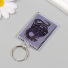 Новогодний брелок акрил "Чёрная мамба" 3,5х5 см (комплект 10 шт) - фото 26174498