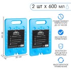 Аккумулятор холода гелевый «Мастер К», набор 2 шт., 600 мл, 20×30 см - Фото 1