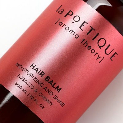 Бальзам для волос, увлажнение и блеск, 300 мл, аромат табака и вишни, POETIQUE