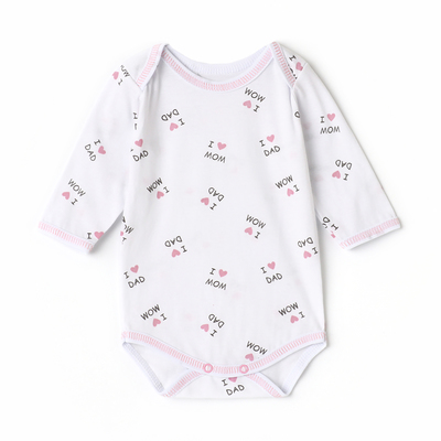 Боди детское с длинным рукавом, рост 80, белое