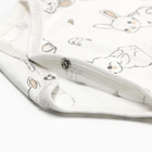 Боди детское с длинным рукавом, цвет белый/зайчики, рост 74 - фото 119419197