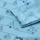 Боди детское с длинным рукавом, цвет голубой/енот, рост 68 - фото 24077118