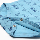 Боди детское с длинным рукавом, цвет голубой/енот, рост 68 - фото 24077119