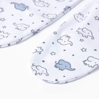 Ползунки детские, рост 80 см, белые, слоны 10360321