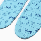 Ползунки детские, цвет голубой/енот, рост 80 см - Фото 3