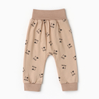 Ползунки детские "Антошка", цвет бежевый, рост 74 - фото 24077234