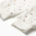 Штанишки детские "Антошка", цвет белый/звезды, рост 74 см (комплект 2 шт) - фото 24077245