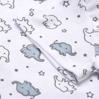 Футболка детская, цвет белый/слоны, рост 86 - фото 24066095