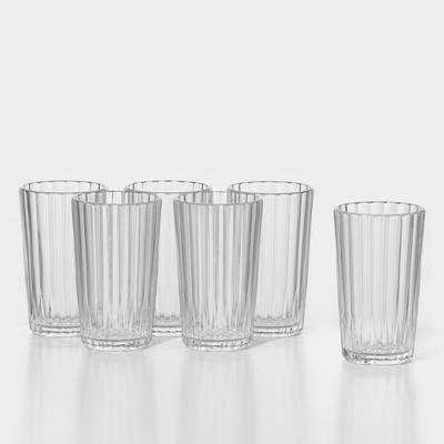 Набор стеклянных стаканов  «Мистерия», 280 мл, 6 шт