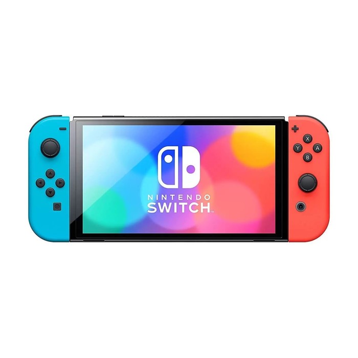 Игровая приставка Nintendo Switch, 64 Гб, OLED, 2 контроллера Joy-Con, красно-синяя