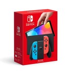 Игровая приставка Nintendo Switch, 64 Гб, OLED, 2 контроллера Joy-Con, красно-синяя - фото 9667159