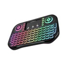 Мини-клавиатура Rombica Air Touch RGB, беспроводная, для ТВ и ПК , USB, touch , чёрная - фото 9667206