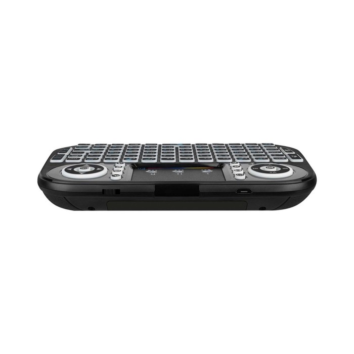 Мини-клавиатура Rombica Air Touch RGB, беспроводная, для ТВ и ПК , USB, touch , чёрная - фото 51553194