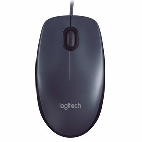 Мышь LOGITECH M90, проводная, оптическая, 1000 dpi, серая 10423171