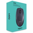 Мышь LOGITECH M90, проводная, оптическая, 1000 dpi, серая - фото 9667308