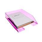 Лоток горизонтальный СТАММ «Фаворит», тонированный фиолетовый - Фото 4