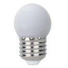 Лампа светодиодная JazzWay, E27, 1 Вт, 80 лм, 3000 К, свечение тёплое белое - фото 300909354