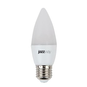 Лампа светодиодная JazzWay, E27, 7 Вт, 530 лм, 3000 К, свечение тёплое белое