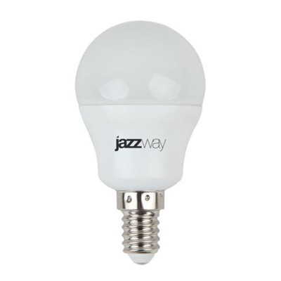 Лампа светодиодная JazzWay, E14, 7 Вт, 540 лм, 3000 К, свечение тёплое белое