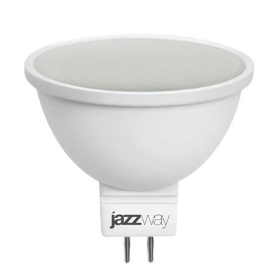 Лампа светодиодная JazzWay, GU5.3, 7 Вт, 520 лм, 3000 К, свечение тёплое белое