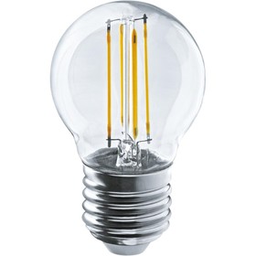 Лампа светодиодная филаментная ОНЛАЙТ, E27, 10 Вт, 1000 лм, 2700 К, свечение тёплое белое